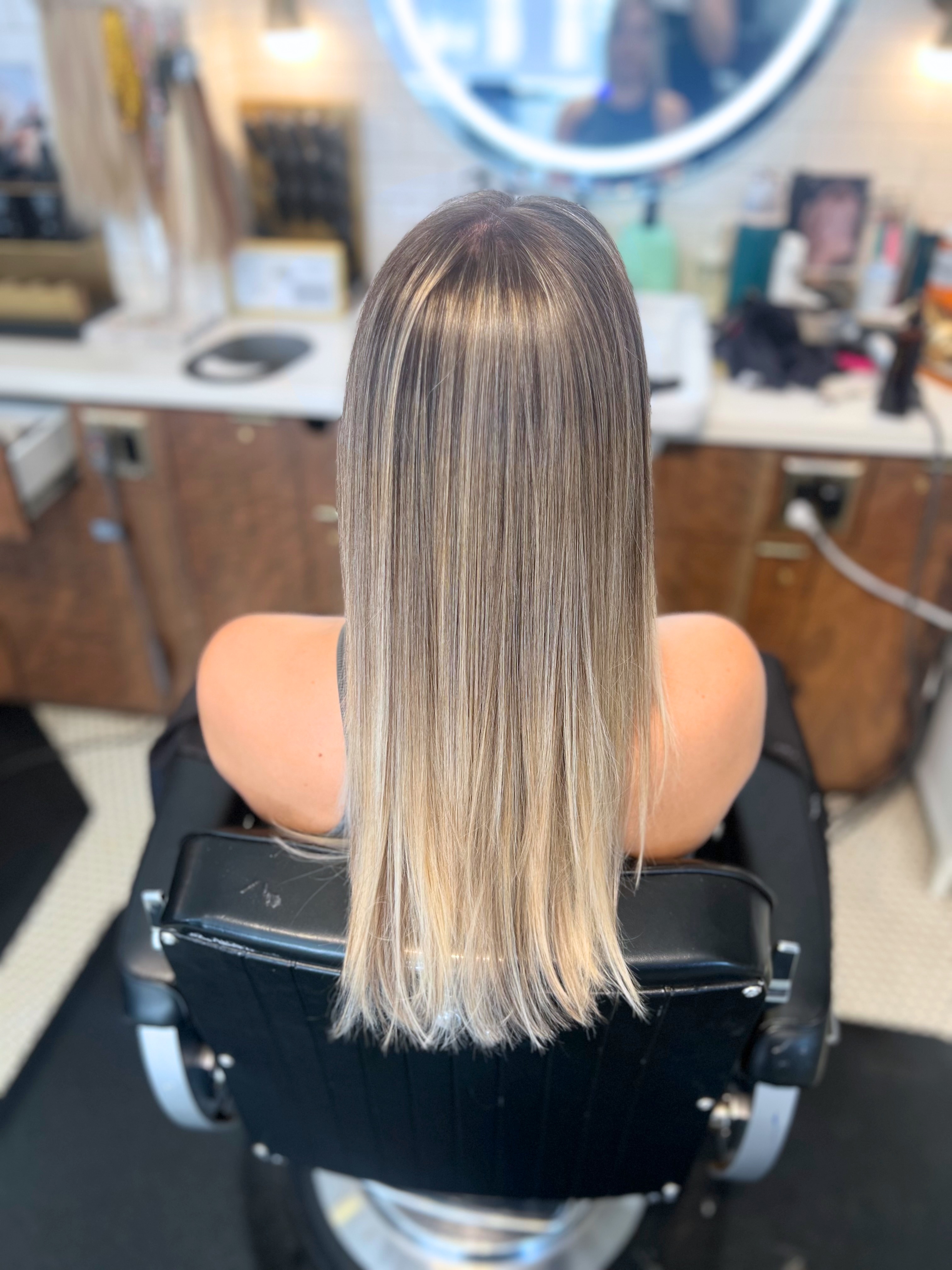 Air touch highlights at Park and Eve Hair Studio Downtown LA